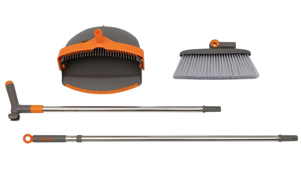 Flip-up scoop with a Kornel brush Flip-up scoop with a Kornel brush
