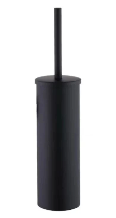 Floor-standing toilet brush, black metal PW-TB02