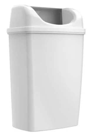 Garbage basket hanging white 25 liters