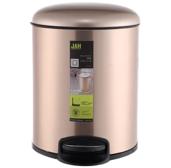 Garbage bin with pedal jah 12 l gold