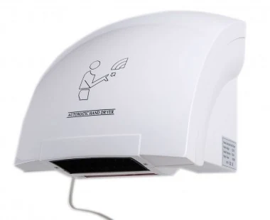 Hand dryer white plastic 1800 W power pw-203a