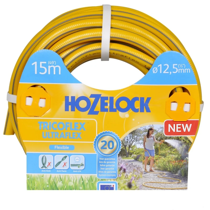 Hose hozelock 117001 tricotlex ultraflax 12.5 mm 15 meters