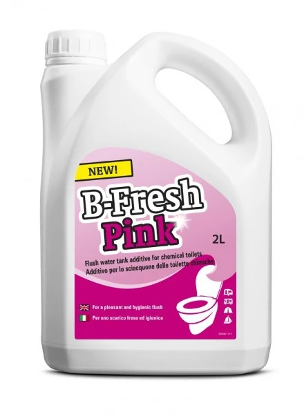 Liquid for composting toilet for the upper tank b-fresh-pink 2 l