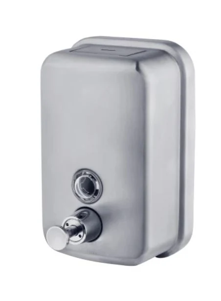 Liquid soap dispenser, stainless steel, satin finish, 0.5 l