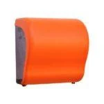 Механический диспенсер бумажных полотенец в рулоне MERIDA UNIQUE LUX CUT ORANGE LINE