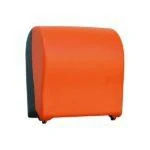 Механический диспенсер бумажных полотенец в рулоне MERIDA UNIQUE SOLID CUT ORANGE LINE
