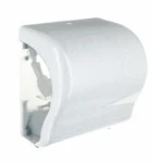 Механический диспенсер для бумажных полотенец в рулоне MERIDA UNIQUE LUX CUT GLAMOUR WHITE SPARK LINE