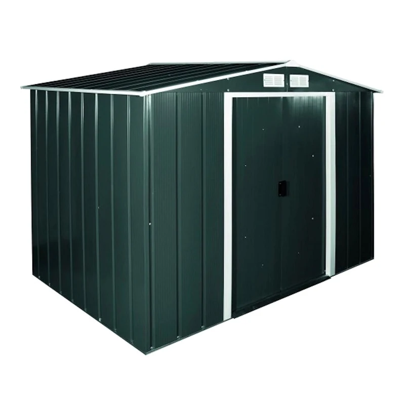 Metal barn eco green and white 5186