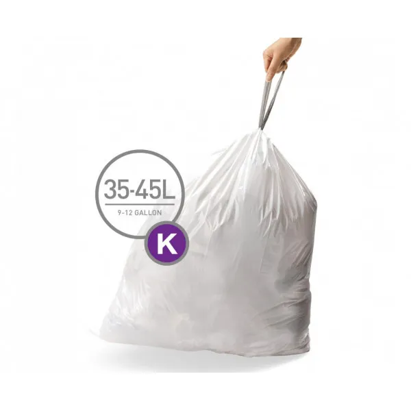 Мішки для сміття міцні із зав`язками 35-45л SIMPLEHUMAN.  CW0260