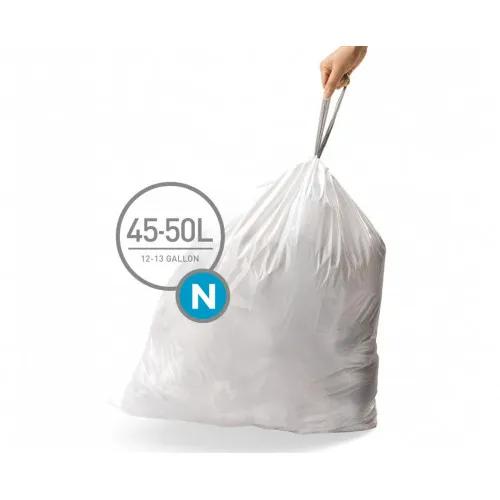 Мішки для сміття міцні із зав`язками 45-50л SIMPLEHUMAN.  CW0262
