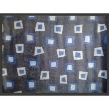 Nylon mat with rubber backing, ir.h.ec-90x120-blue