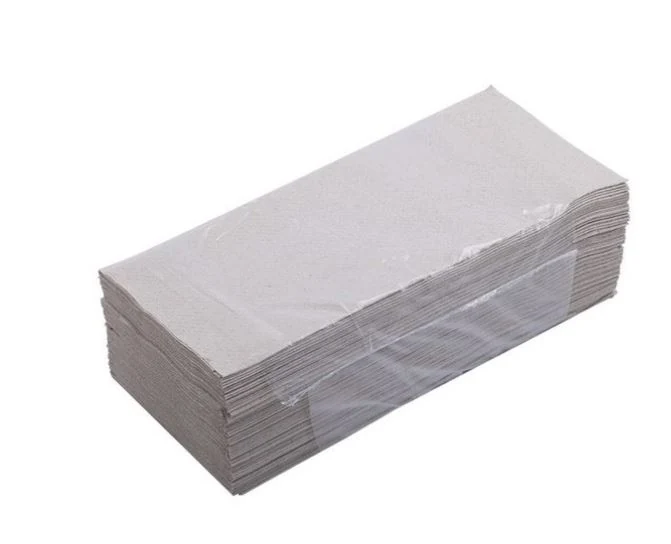 Paper towels, V-fold, waste paper, gray, economy P101