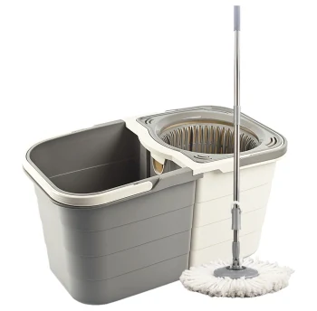 Набір для збирання planet spin mop duo 19 л крем-сірий