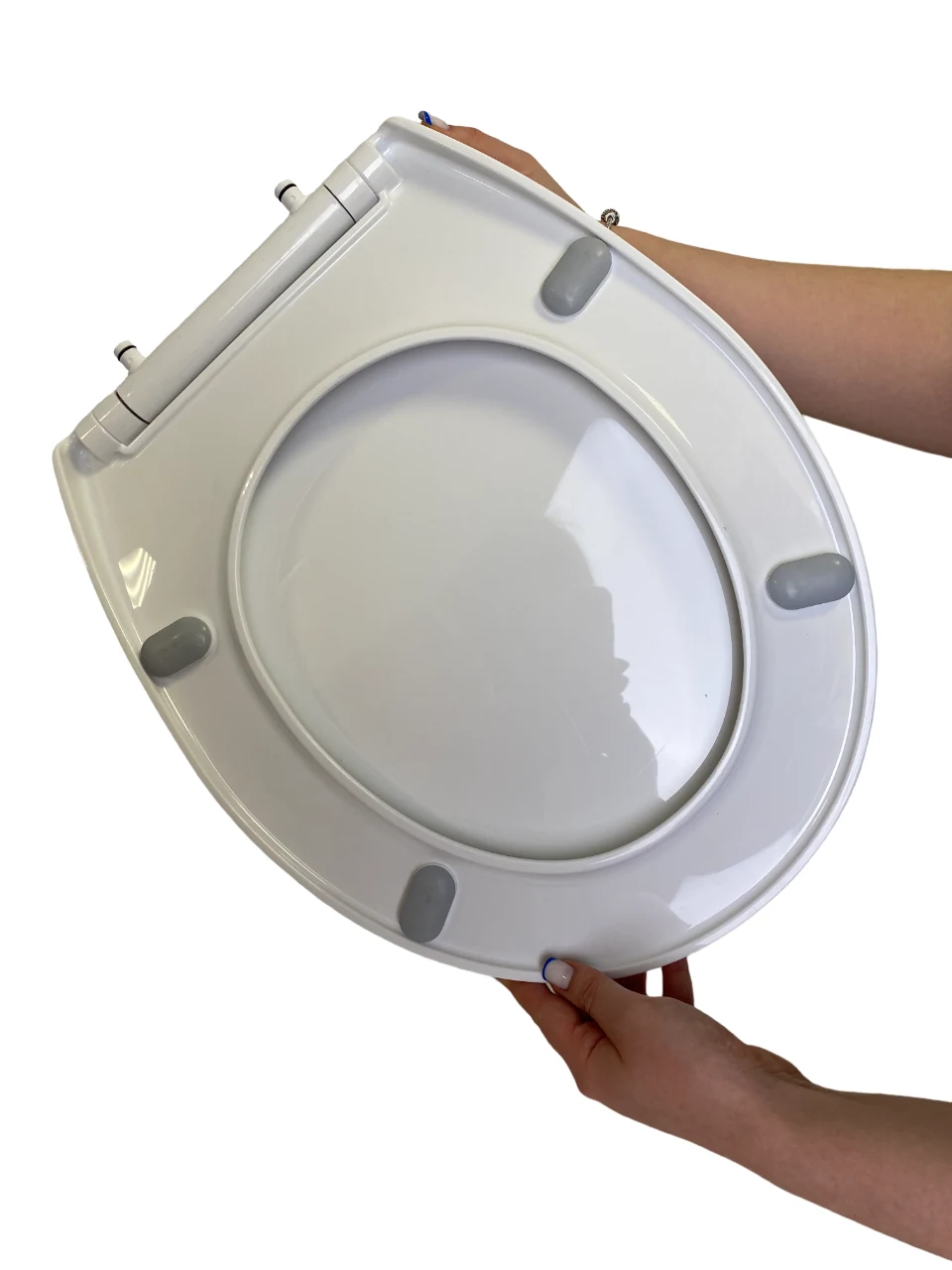 Polypropylene toilet seat Slim Smart 0302, Antibacterial toilet seat with micro-lift function Polypropylene toilet seat Slim Smart 0302, Antibacterial toilet seat with micro-lift function