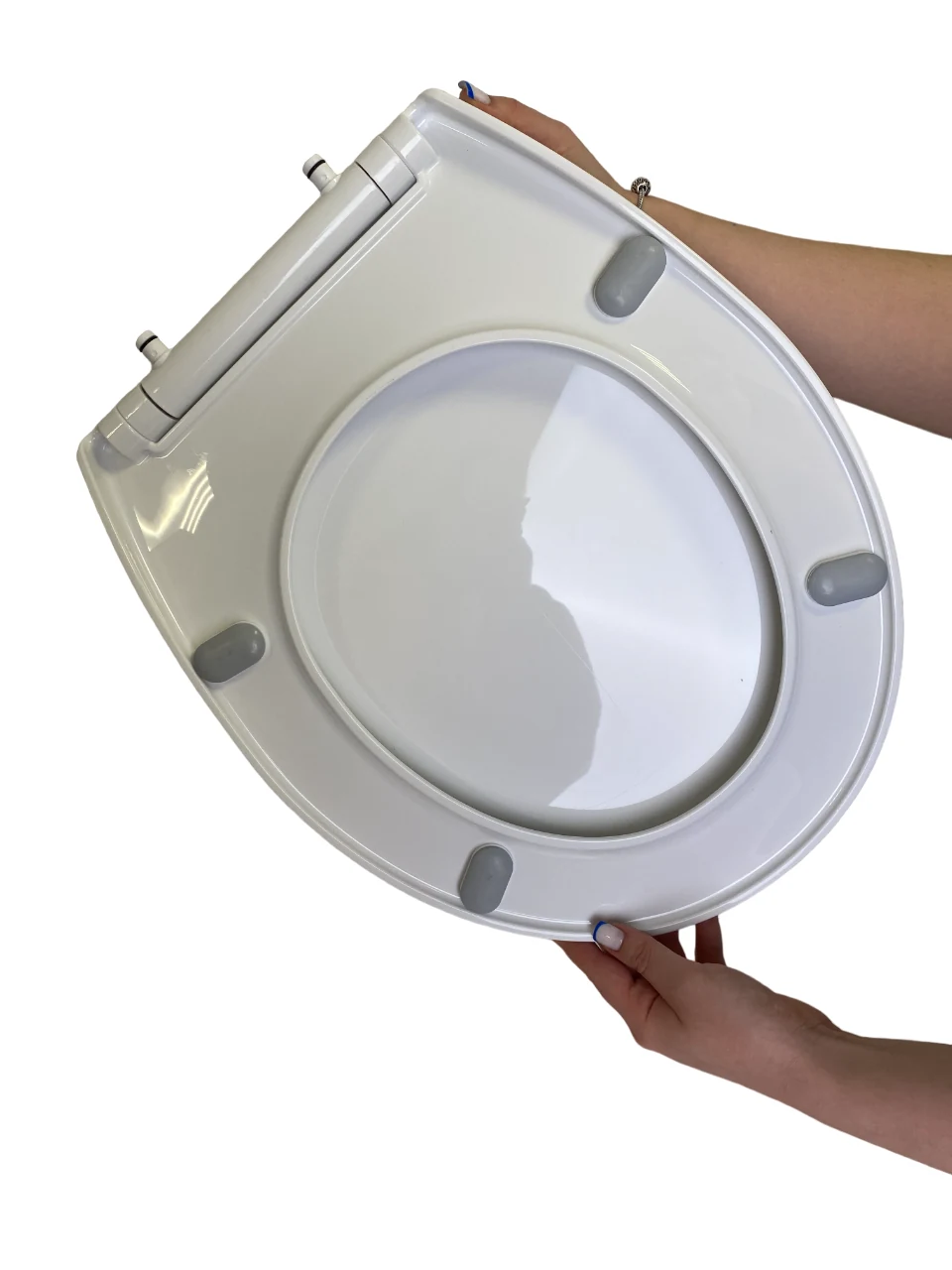Polypropylene toilet seat Slim Smart 0302, Antibacterial toilet seat with micro-lift function Polypropylene toilet seat Slim Smart 0302, Antibacterial toilet seat with micro-lift function