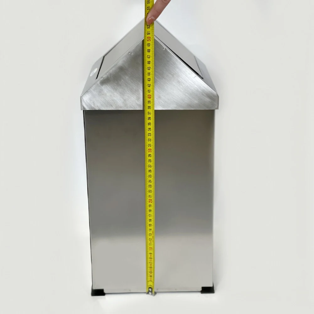 Rectangular Trash Bin with Swivel Lid / Stainless Steel Tank with Lid 25L Rectangular Trash Bin with Swivel Lid / Stainless Steel Tank with Lid 25L