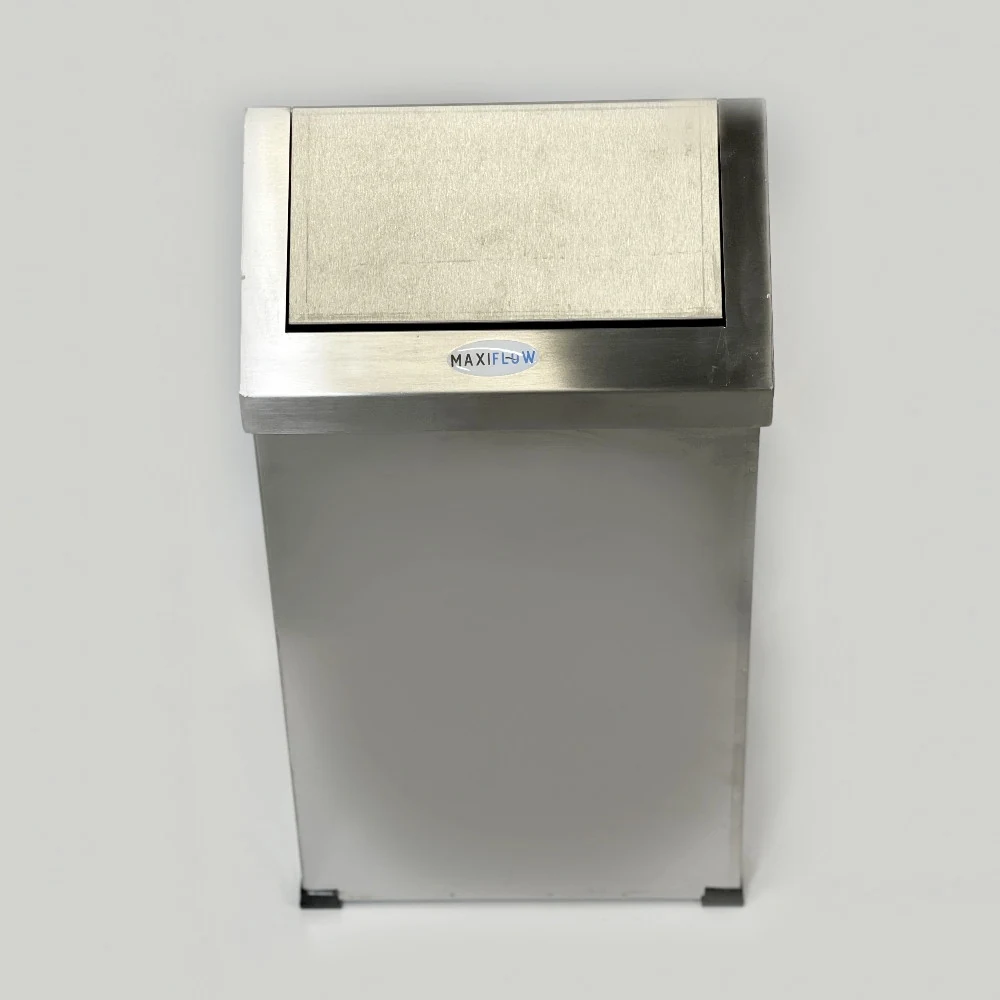 Rectangular Trash Bin with Swivel Lid / Stainless Steel Tank with Lid 25L Rectangular Trash Bin with Swivel Lid / Stainless Steel Tank with Lid 25L