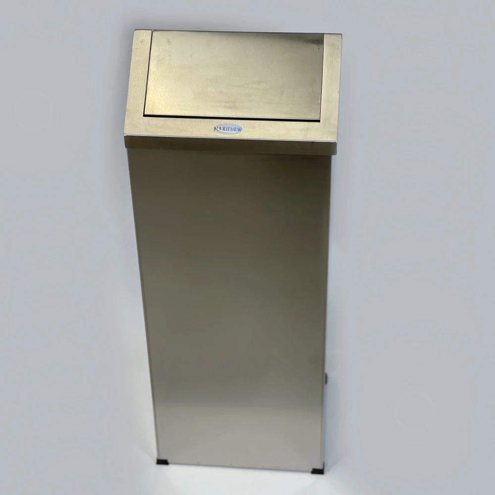 Rectangular Trash Bin with Swivel Lid / Stainless Steel Tank with Lid 80L