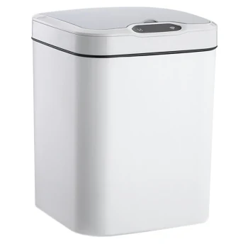 Sensory waste bin 15 l square white