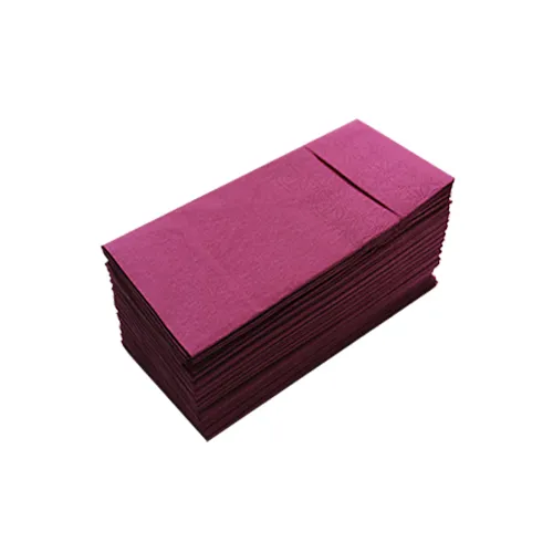 Серветки столові Pocket 1/8 двошарові 40х40 (45 шт.) бордові.  T2408T/BORD
