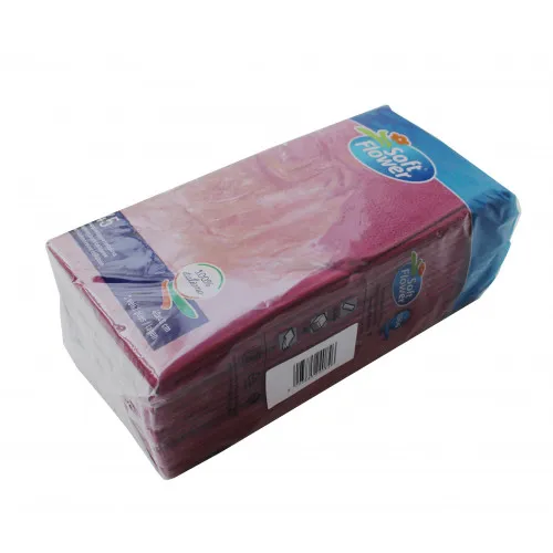 Серветки столові Pocket 1/8 двошарові 40х40 (45 шт.) бордові.  T2408T/BORD