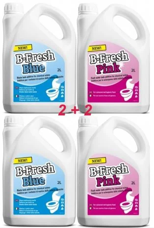Set of products for dry toilet THETFORD B-Fresh Blue + B-Fresh Pink