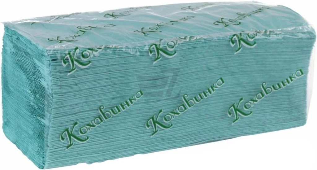 Sheet paper towels, waste paper, green “kohavinka”