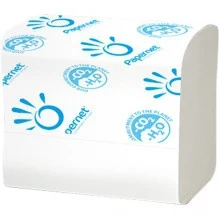Sheet toilet paper 2-ply, cellulose, white