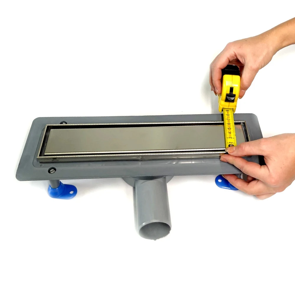 Shower drain with 360 swivel siphon, grate "UNDER TILES" 33 cm, Sewer drain channel Shower drain with 360 swivel siphon, grate "UNDER TILES" 33 cm, Sewer drain channel
