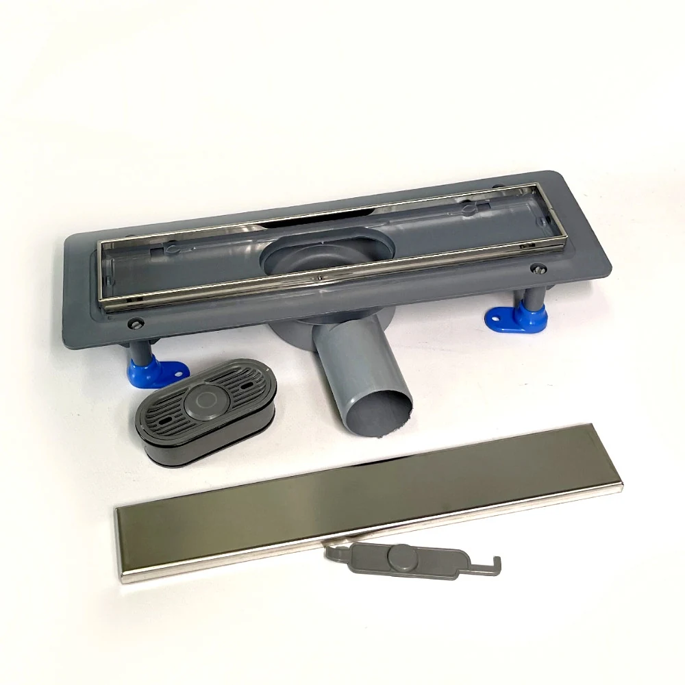 Shower drain with 360 swivel siphon, grate "UNDER TILES" 33 cm, Sewer drain channel Shower drain with 360 swivel siphon, grate "UNDER TILES" 33 cm, Sewer drain channel