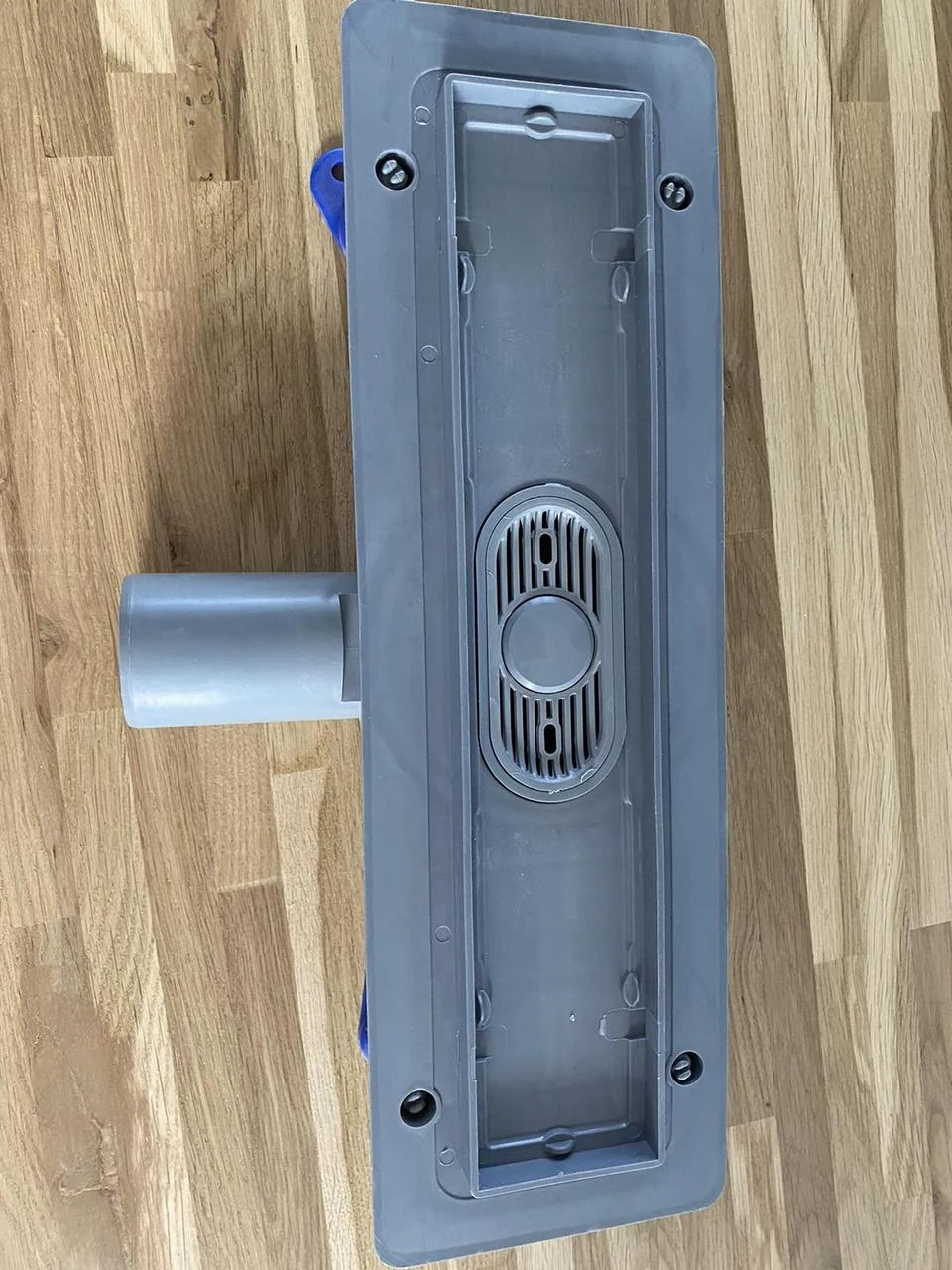 Shower drain with horizontal outlet, RAIN grate 60 cm, Shower channel with dry seal Shower drain with horizontal outlet, RAIN grate 60 cm, Shower channel with dry seal