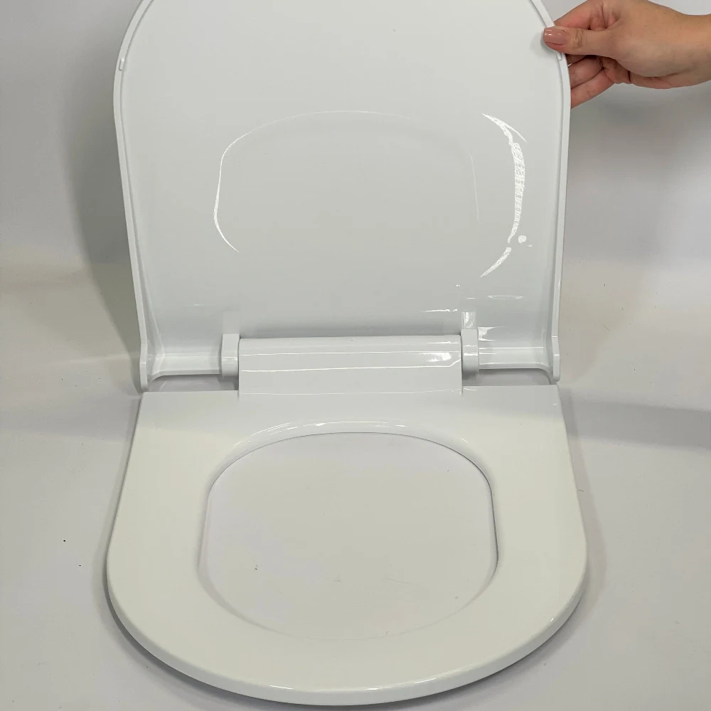 Slim Inci Thermoplastic Toilet Lid 0338, Oval Toilet Seat with Antibacterial Coating
