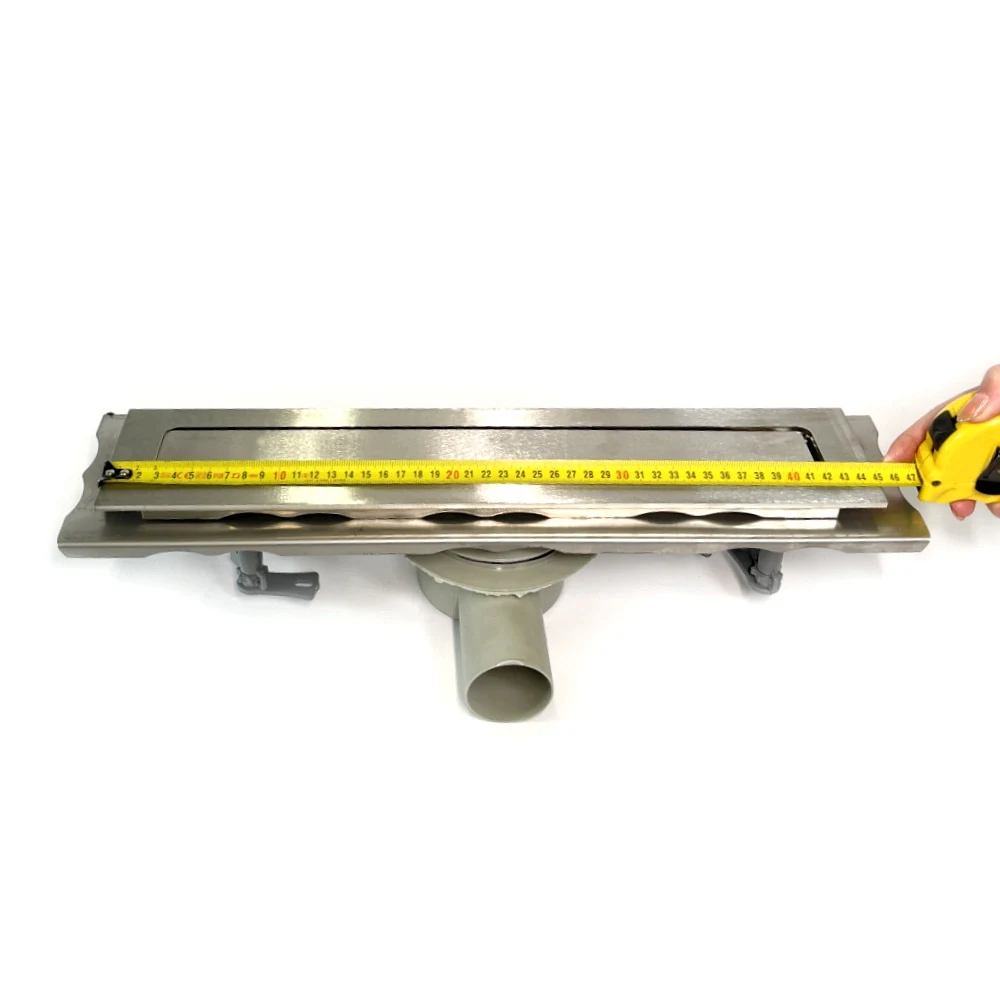 Stainless steel drain 60 cm long with 360 swivel siphon, Stainless steel shower channel Stainless steel drain 60 cm long with 360 swivel siphon, Stainless steel shower channel