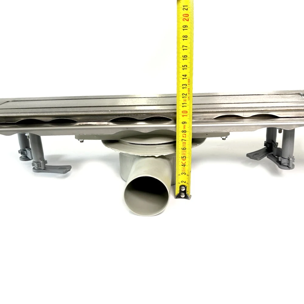Stainless steel drain 60 cm long with 360 swivel siphon, Stainless steel shower channel Stainless steel drain 60 cm long with 360 swivel siphon, Stainless steel shower channel