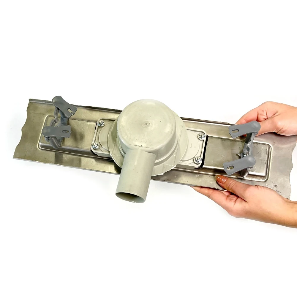 Stainless steel drain 60 cm long with 360 swivel siphon, Stainless steel shower channel Stainless steel drain 60 cm long with 360 swivel siphon, Stainless steel shower channel