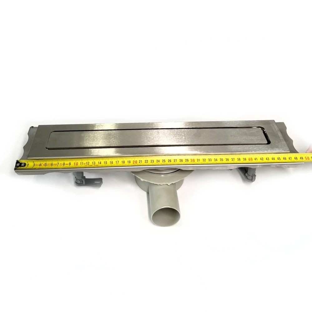 Stainless steel drain 60 cm long with 360 swivel siphon, Stainless steel shower channel Stainless steel drain 60 cm long with 360 swivel siphon, Stainless steel shower channel