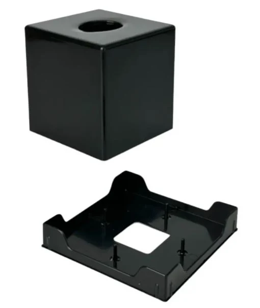 Table napkin holder 13x13cm black