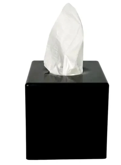 Table napkin holder 13x13cm black
