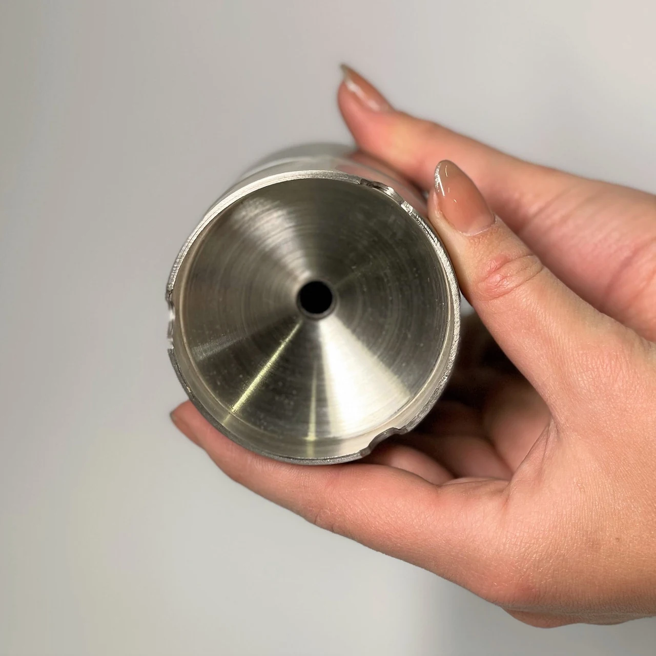 Tabletop ashtray made of stainless steel, chrome 9cm Mini Tabletop ashtray made of stainless steel, chrome 9cm Mini
