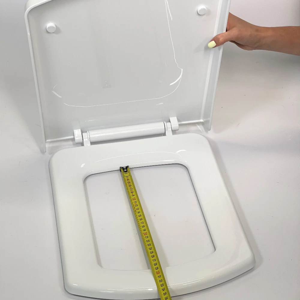 Thermoplastic Toilet Seat with Lid Sedef 0337, Rectangular Toilet Seat Thermoplastic Toilet Seat with Lid Sedef 0337, Rectangular Toilet Seat