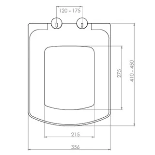 Thermoplastic Toilet Seat with Lid Sedef 0337, Rectangular Toilet Seat Thermoplastic Toilet Seat with Lid Sedef 0337, Rectangular Toilet Seat