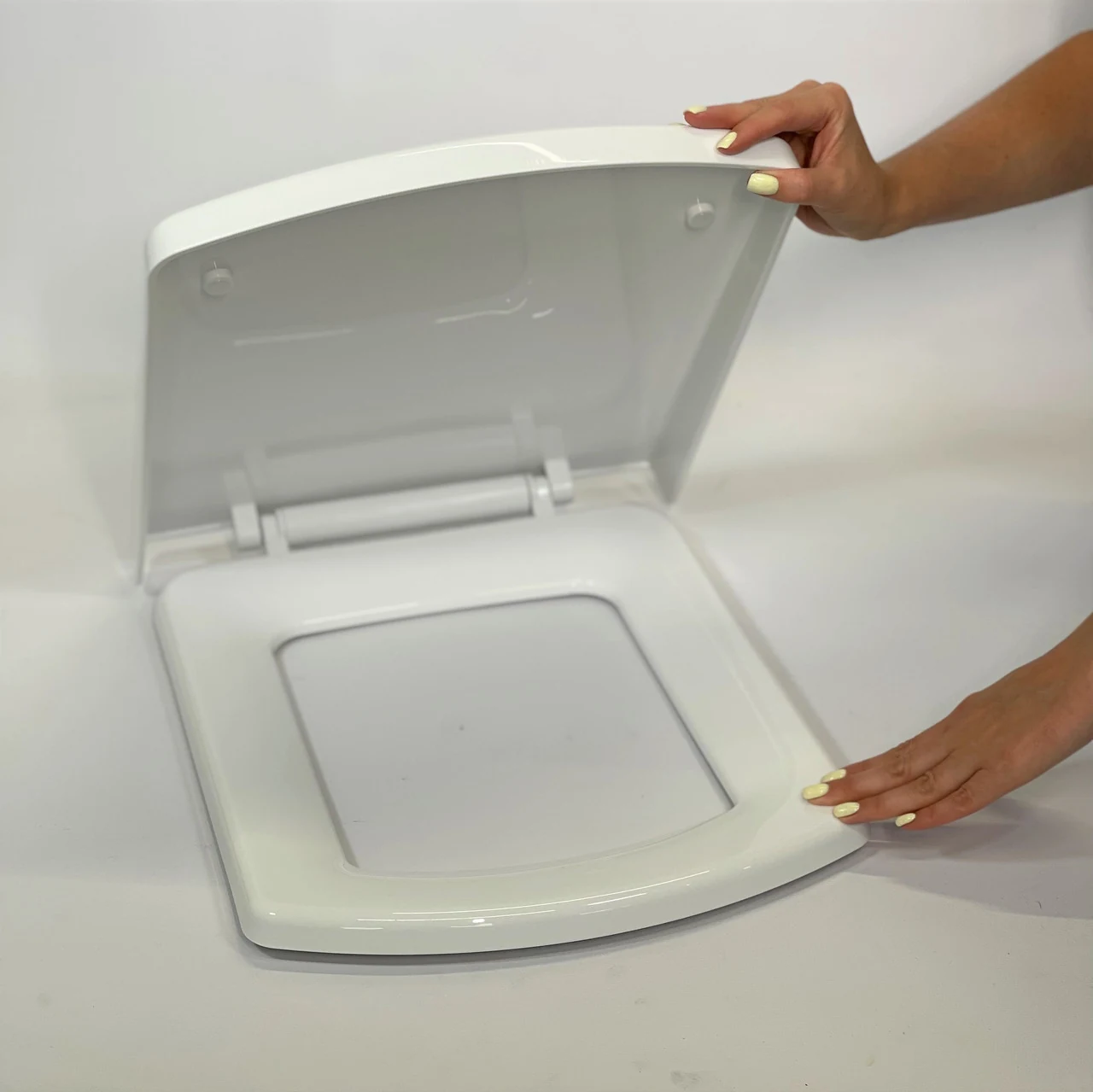 Thermoplastic Toilet Seat with Lid Sedef 0337, Rectangular Toilet Seat Thermoplastic Toilet Seat with Lid Sedef 0337, Rectangular Toilet Seat