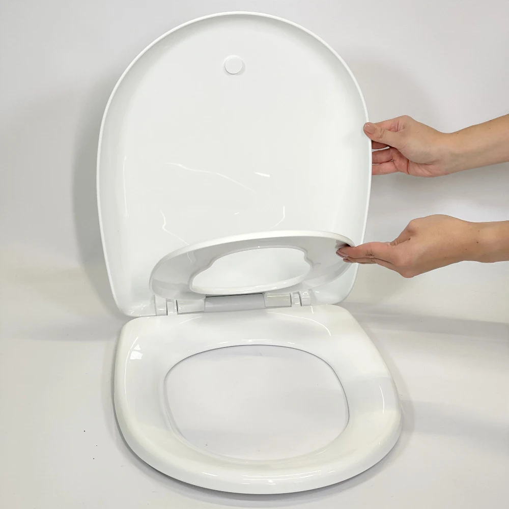 Toilet lid with child seat on magnet Family 0348, Toilet seat with micro-lift function Toilet lid with child seat on magnet Family 0348, Toilet seat with micro-lift function