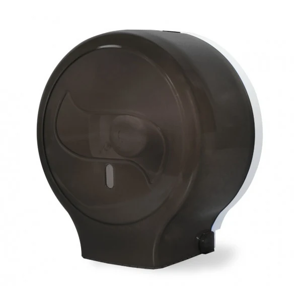 Toilet paper dispenser jumbo black transparent plastic JTA 109 N