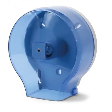 Toilet paper dispenser jumbo blue transparent plastic jta 108