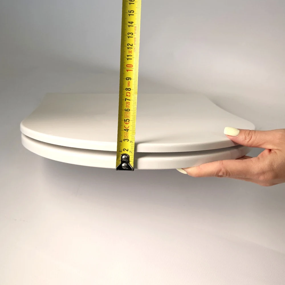 Toilet seat made of duroplast with lid with microlift Neva 0407, Toilet lid reinforced material Toilet seat made of duroplast with lid with microlift Neva 0407, Toilet lid reinforced material