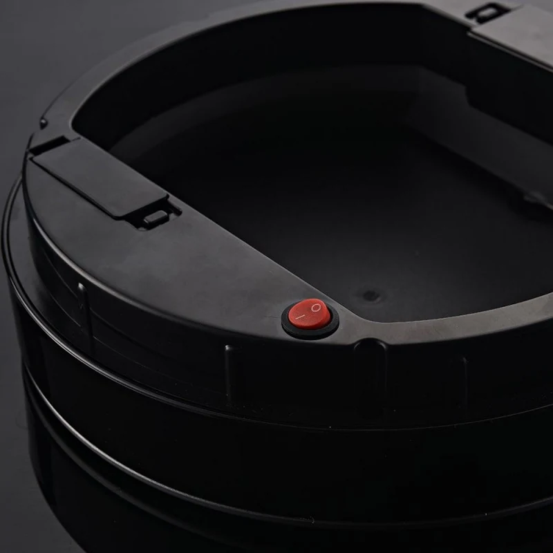 Touch-sensitive waste basket with inner bucket, round 9 liters Touch-sensitive waste basket with inner bucket, round 9 liters