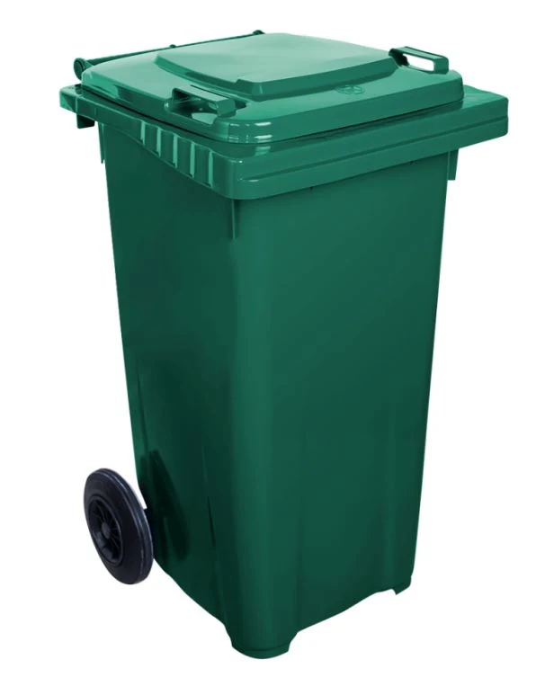 Trash can 120 l green