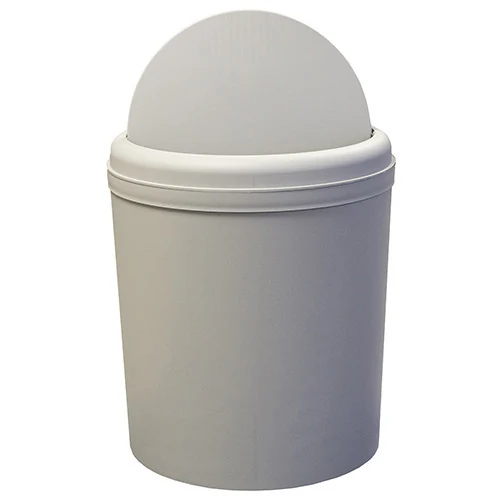 Trash can 5L light gray