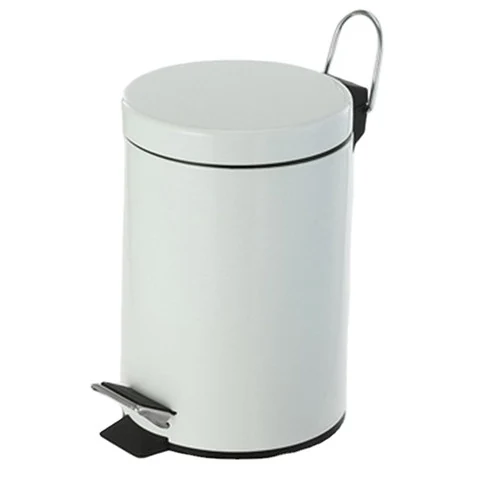 Trash can with pedal 12 l, stainless steel